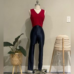 High rise stretchy Disco style pants